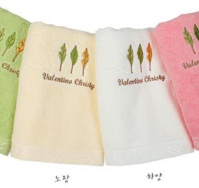 나뭇잎160g 세면타올